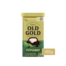 Coles - Old Gold Peppermint Dark Chocolate Block