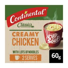 Coles - Cup A Soup Creamy Chicken With Lots Of Noodles Serves 2