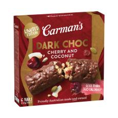 Coles - Dark Choc Cherry & Coconut Bars 6 pack