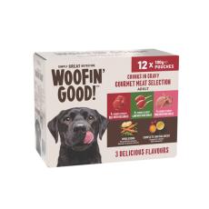 Coles - Chunks In Gravy Mixed Selection Beef Lamb & Pork Dog Food Pouches 12X100g