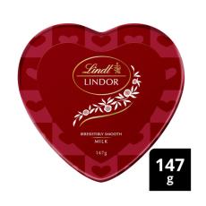 Coles - Lindor Milk Chocolate Heart Tin
