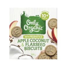 Coles - Organic Apple Coconut And Flaxseed Biscuit With Prebiotics 10+ Months