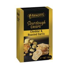Coles - Sourdough Crackers Cheddar & Roast Garlic