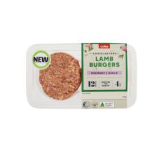 Coles - Lamb Burgers With Rosemary And Garlic 4 Pack