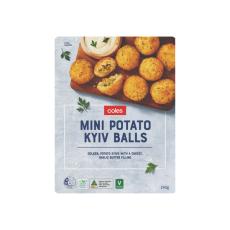 Coles - Mini Potato Kyiv Balls With Cheesy Garlic