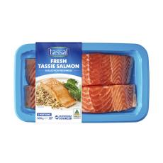 Coles - Fresh Tassie Salmon Portions Skin Off