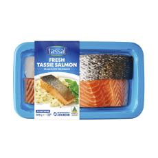 Coles - Salmon Portions Skin On