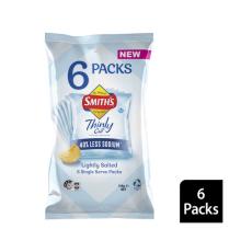 Coles - Thinly Cut Chips Lightly Salted 6 Pack