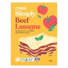 Coles - Simply Beef Lasagne