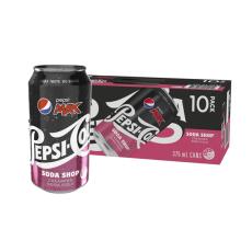 Coles - Max No Sugar Creaming Soda Cola Soft Drink Cans Multipack 375mL x 10 Pack