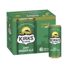 Coles - Mixers Ginger Ale Mini Cans 6x250mL