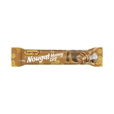 Coles - Nougat Honey Log Chocolate Bar