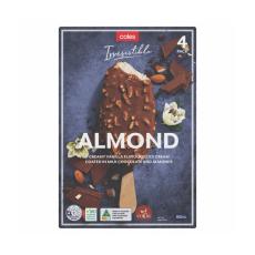 Coles - Irresistible Almond Ice Cream 4 Pack