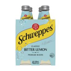 Coles - Bitter Lemon Soft Drink Classic Mixers Multipack 300mL x 4 Pack
