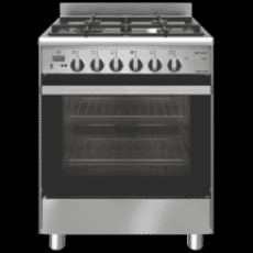 The Good Guys - Emilia 60cm Stainless Steel Duel Fuel Upright Cooker