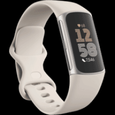 The Good Guys - Fitbit Charge 6 - Porcelain/Silver Aluminium