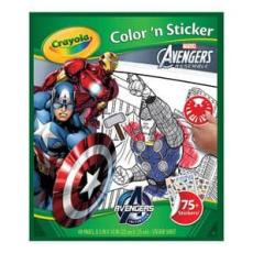 Target - Crayola Colour & Sticker Book - Marvel Avengers