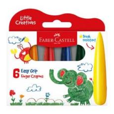 Target - Faber Castell Little Creatives Easy Grasp Finger Crayons - Pack of 6