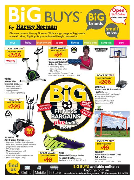 Harvey Norman Online February Catalogue Sports Products Big Fitness Bargains