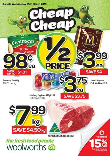 Woolworths Specials Catalogue 25th March 2015