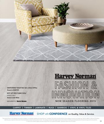 Harvey Norman Flooring Fashion Sale May 2015