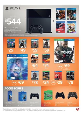 Target Game Consoles Catalogue 14 May 2015 and Toy Brands