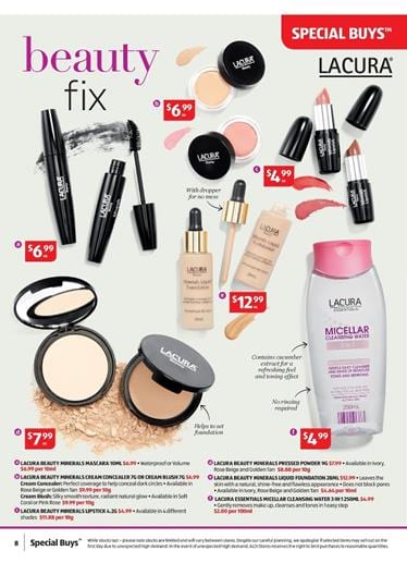 ALDI Special Buys Beauty Products 8 July 2015