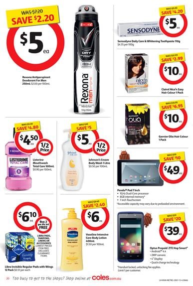 Coles Catalogue Personal Care and Household 29 Jul - 4 Aug