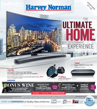 Harvey Norman Catalogue Home Entertainment Products 3 July - 19 July 2015