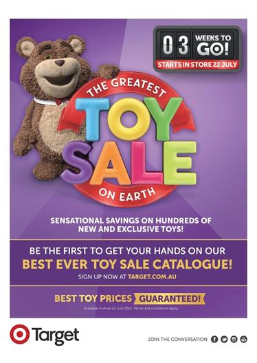 Target Catalogue Toy Sale Starts On 22 July 2015