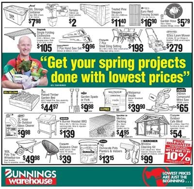 Bunnings Catalogue Products 30 Sep 2015