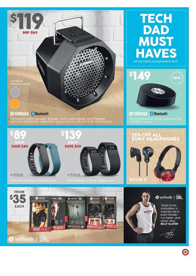 Target Catalogue Fathers Day Electronic Gifts September 2015
