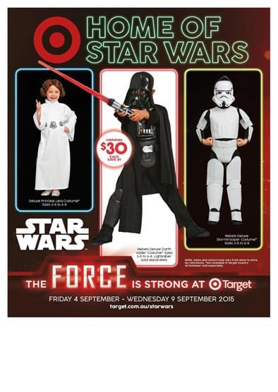 Target Catalogue Star Wars Toys And Costumes September 2015
