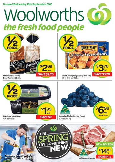 Woolworths Catalogue Specials 16 Sep - 22 Sep 2015