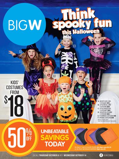 Big W Catalogue Halloween Treats and Costumes 2015