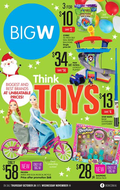 Big W Catalogue Toys 29 Oct 2015