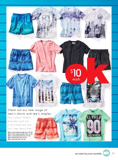 Kmart Catalogue Mens Shorts and T-Shirts 13 Oct
