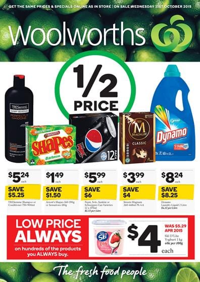 Woolworths Catalogue Products 21 Oct 2015