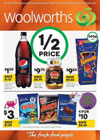 Woolworths Catalogue Specials 28 Oct 2015