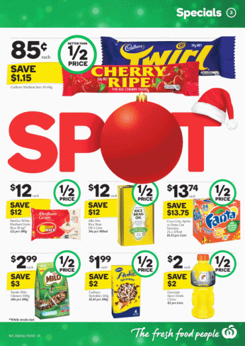 Woolworths Catalogue RedSpot Prices 18 - 24 Nov 2015