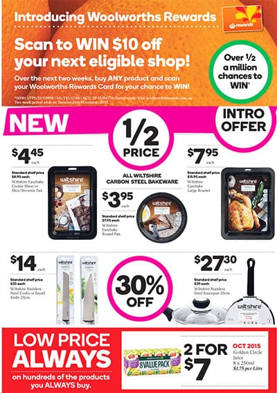 Woolworths Catalogue Special Offers 18 - 24 Nov 2015