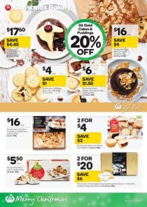 Woolworths Christmas Bakery Catalogue 9 - 15 Dec 2015
