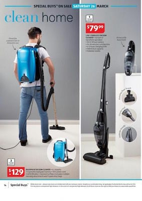 ALDI Backpack Vacuum Cleaner Review Mar 2016