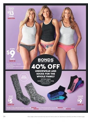 Target Catalogue Bond Underwear Mar 2016