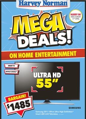Harvey Norman Catalogue Mega Deals April 2016