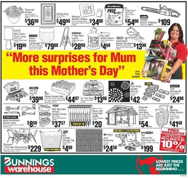 Bunnings Catalogue Mothers Day Sale 2016