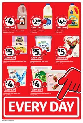 Coles Everyday prices 9 may 2016