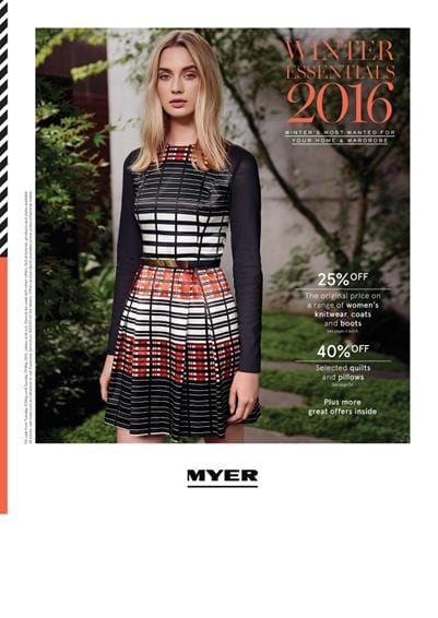 Myer Catalogue Winter 2016