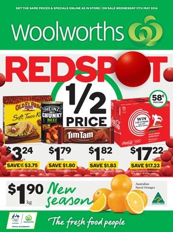 Woolworths Catalogue Sale 11 May 2016