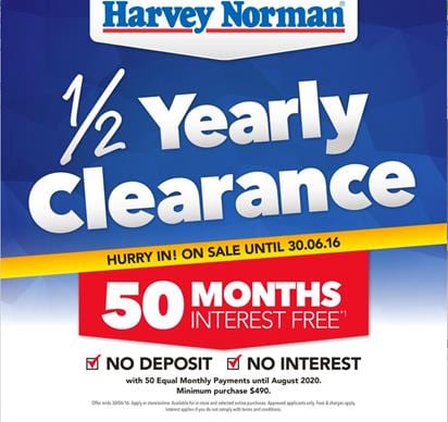 Harvey Norman Catalogue Clearance June 2016